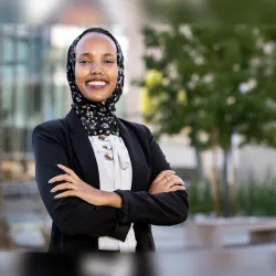 Ayan Jama, CSUSB associate director of Diversity, Equity and Inclusion.