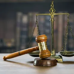 Illustration of criminal justice.