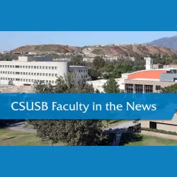 Faculty in the News graphic