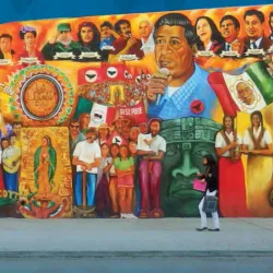 A mural at Chicano Park in San Diego.