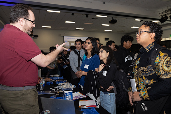 On Sept. 19, 350 students attended the Tech & Cybersecurity Fair, held at the Santos Manuel Student Union South Event Center.