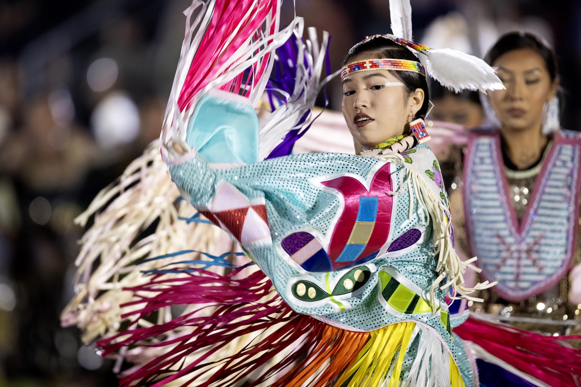 Another dancer at the 2024 San Manuel Pow Wow.