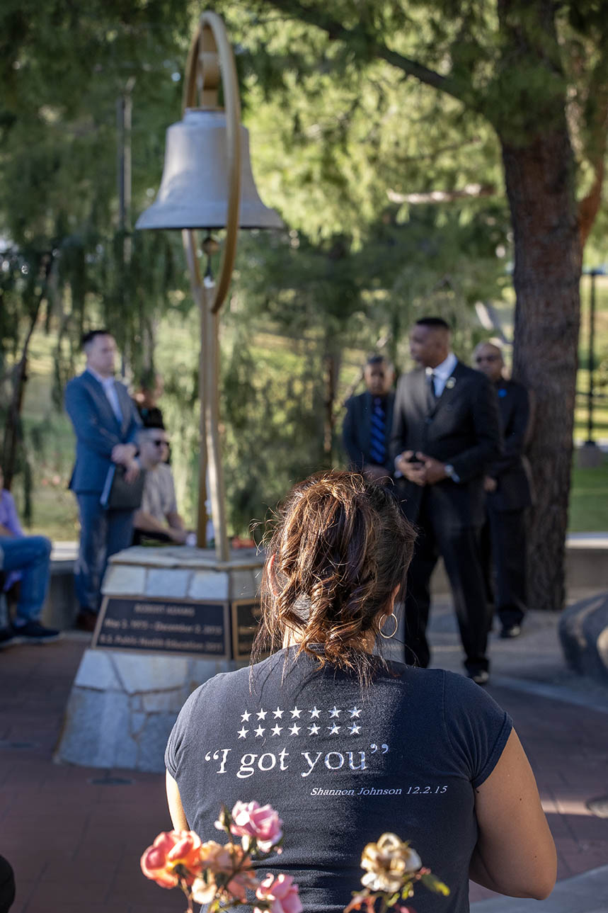 "I got you" is a quote by one of the first responders who led people out of the Inland Regional Center in San Bernardino on Dec. 2, 2015, during the mass shooting.