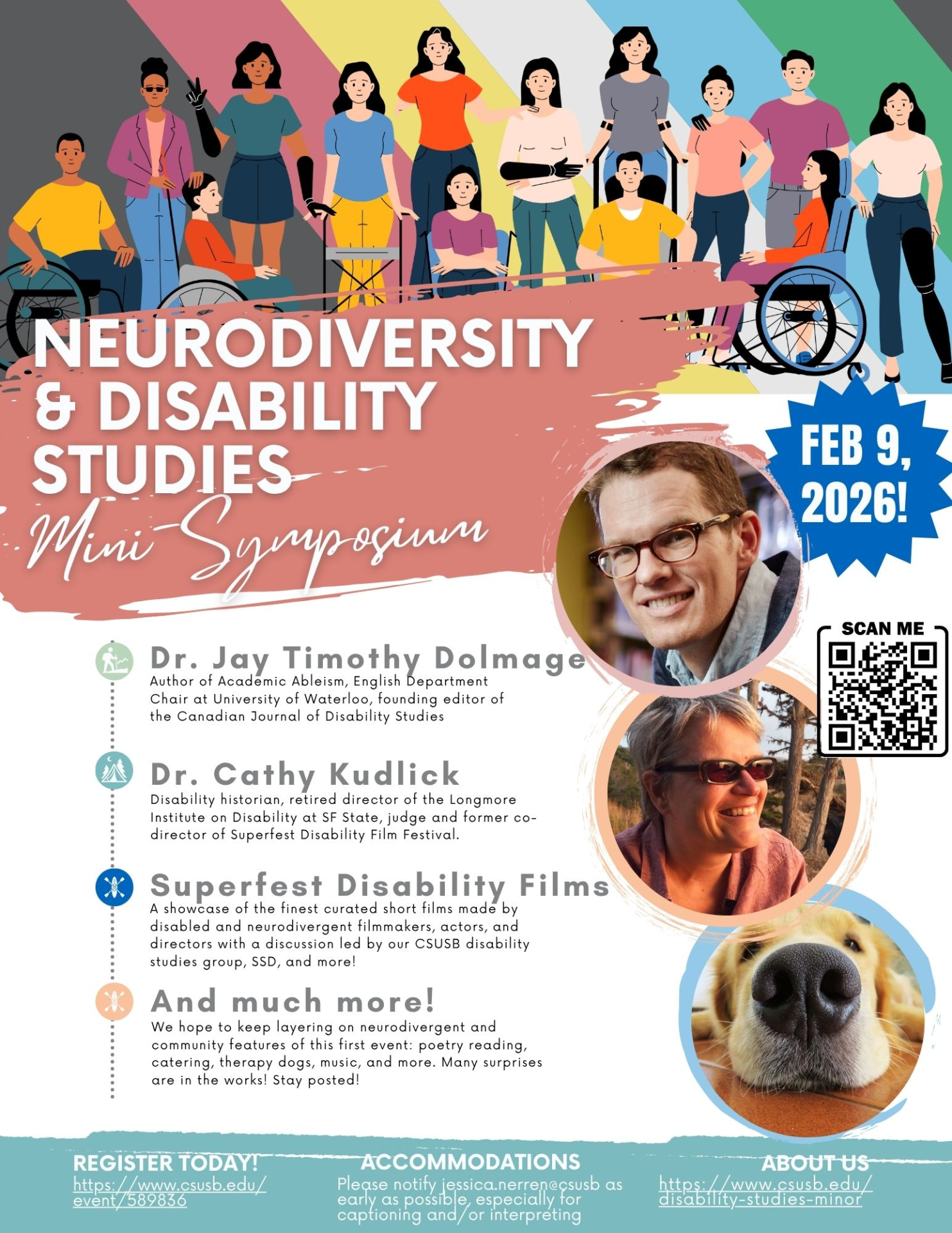 Neurodiversity and Disability Studies Mini-Symposium event flyer