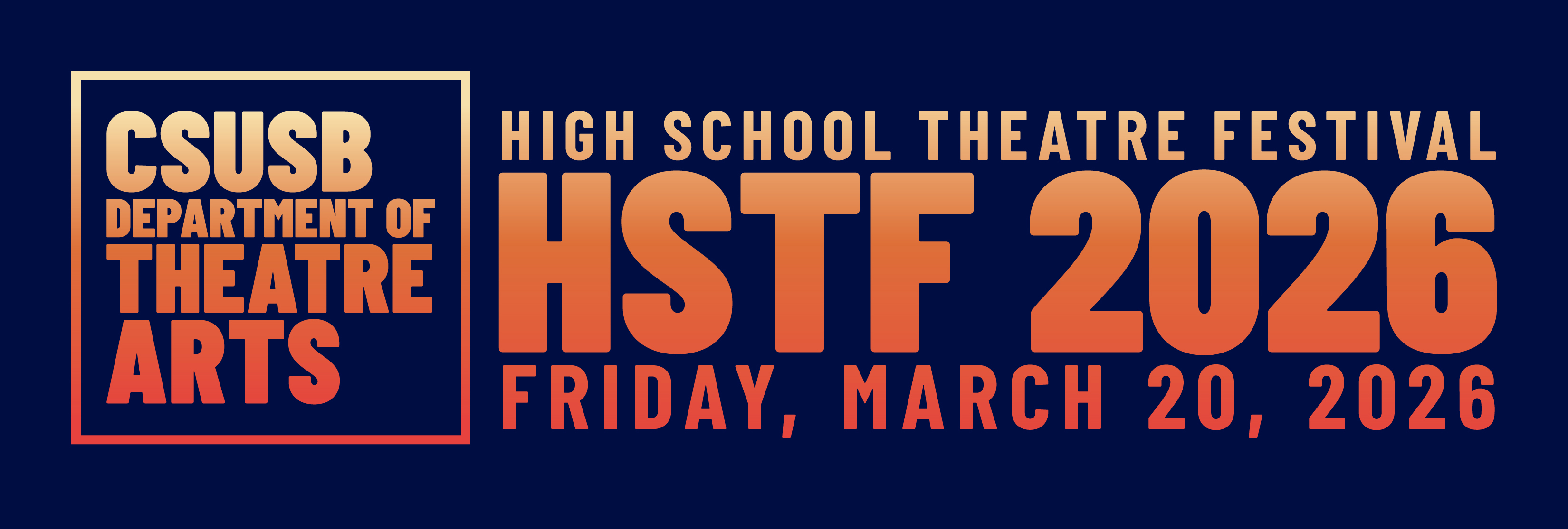 High School Theatre Festival, March 20,2026