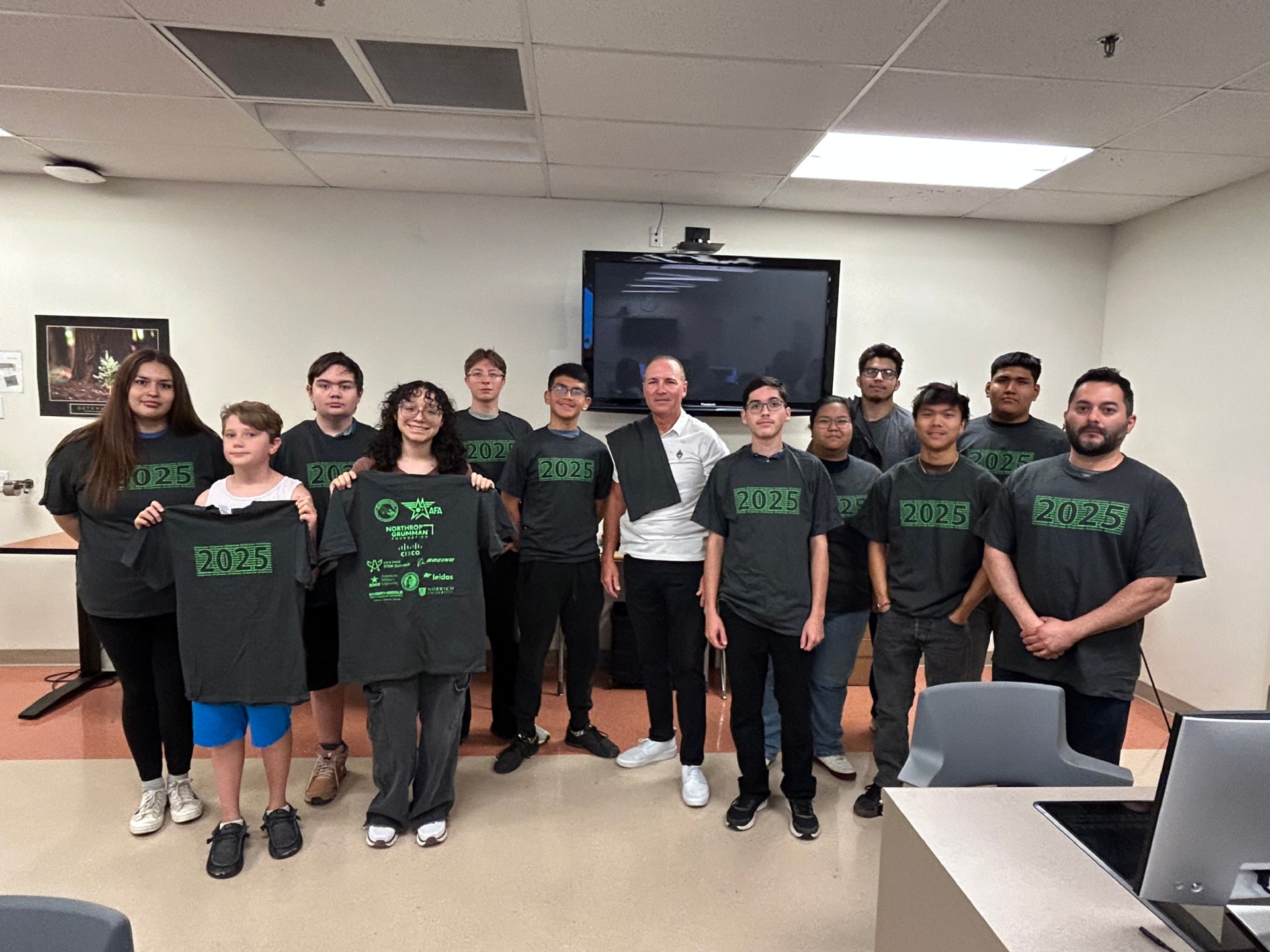 Local high school students participate in the inaugural CyberPatriot Cyber Camp at the CSUSB Palm Desert Campus.