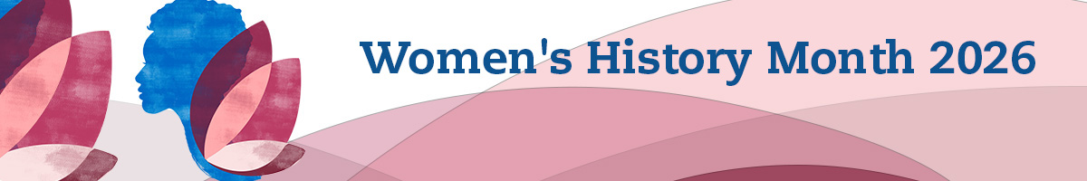 CSUSB Women's History Month graphic
