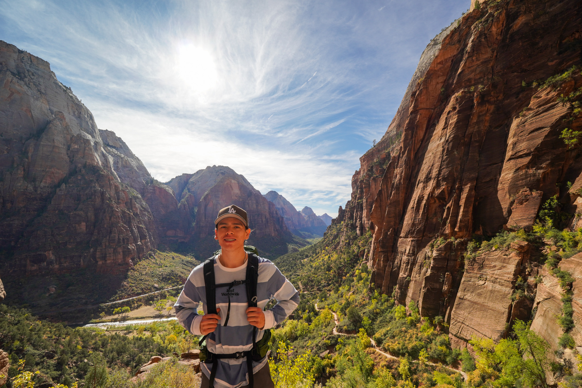 leader at overlook in Zion