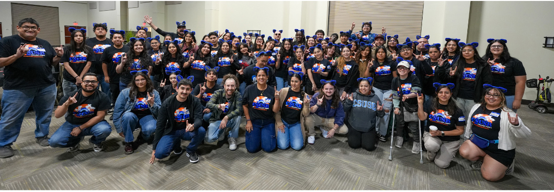 A group photo of CSUSB College Corps students.