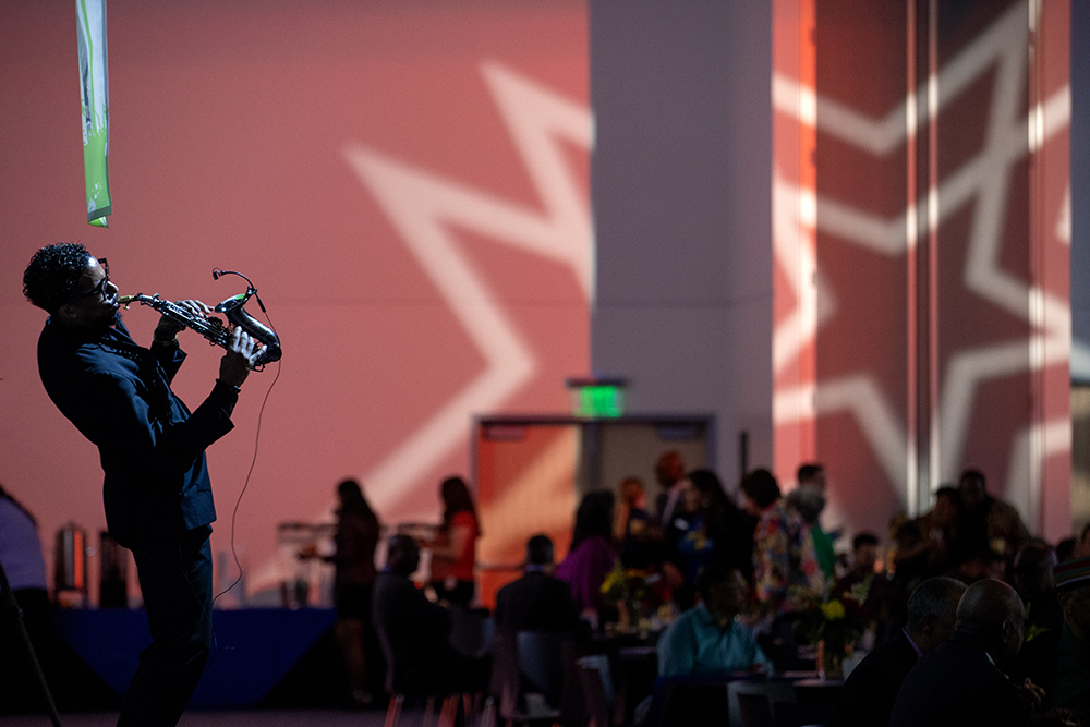 Adding rhythm to the celebration, saxophonist J. Boykin captivated the audience with his performance of soulful classics.