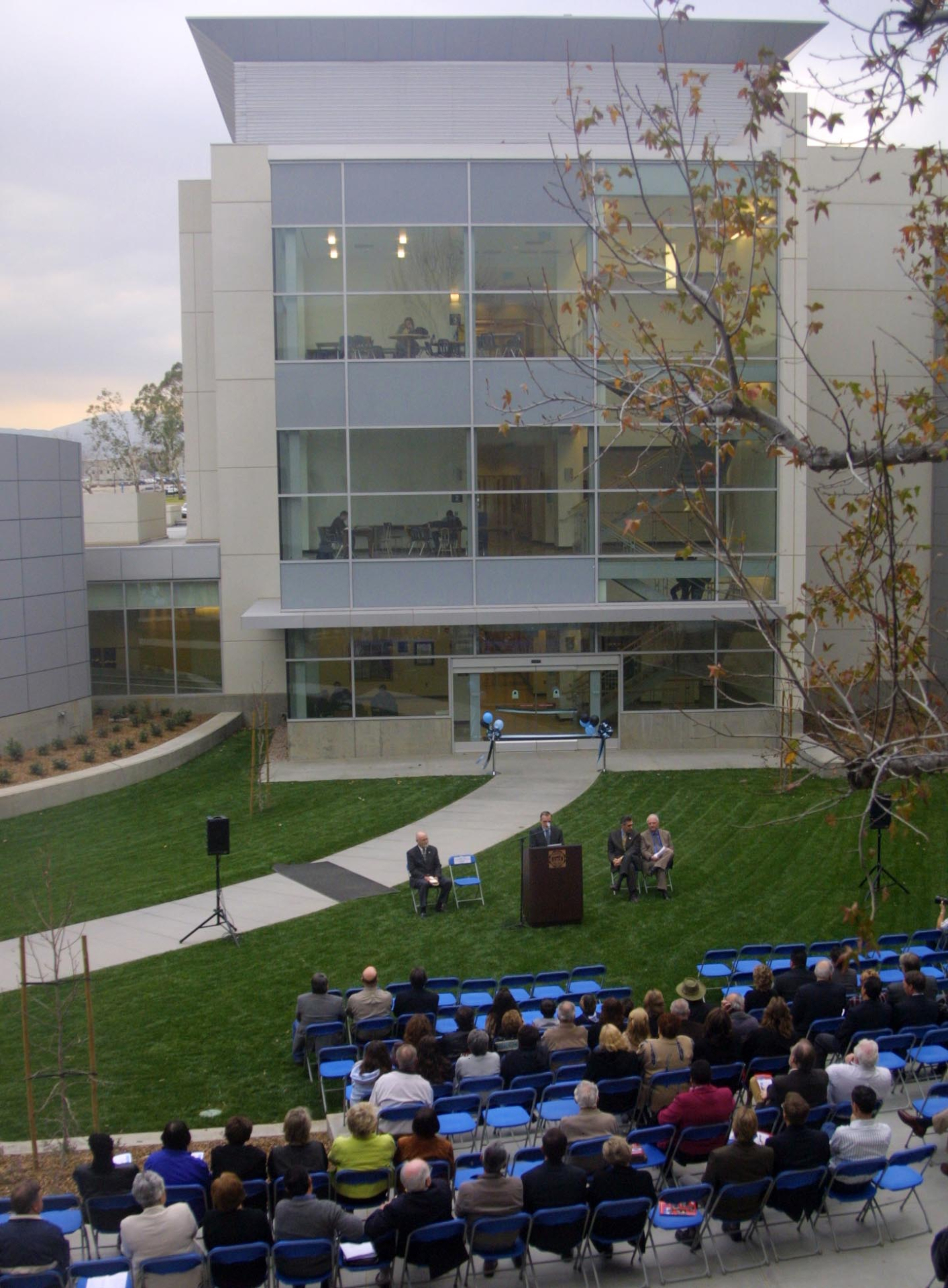 The Chemical Sciences Building officially opened with a ribbon-cutting ceremony