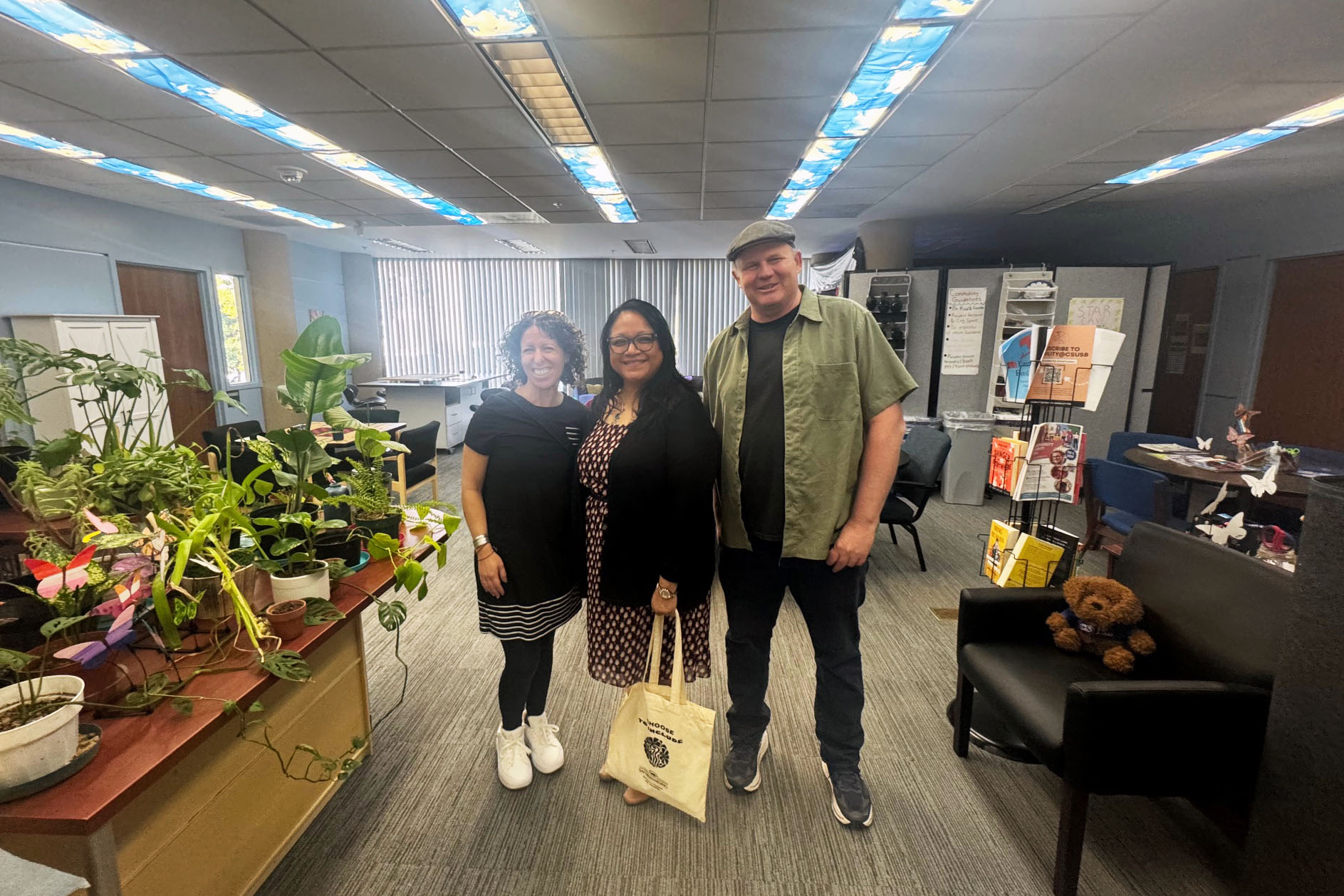 From left, Jess Nerren, Elizabeth Musgrove and Chad Sweeney at The Cog: Neurodiversity Center.