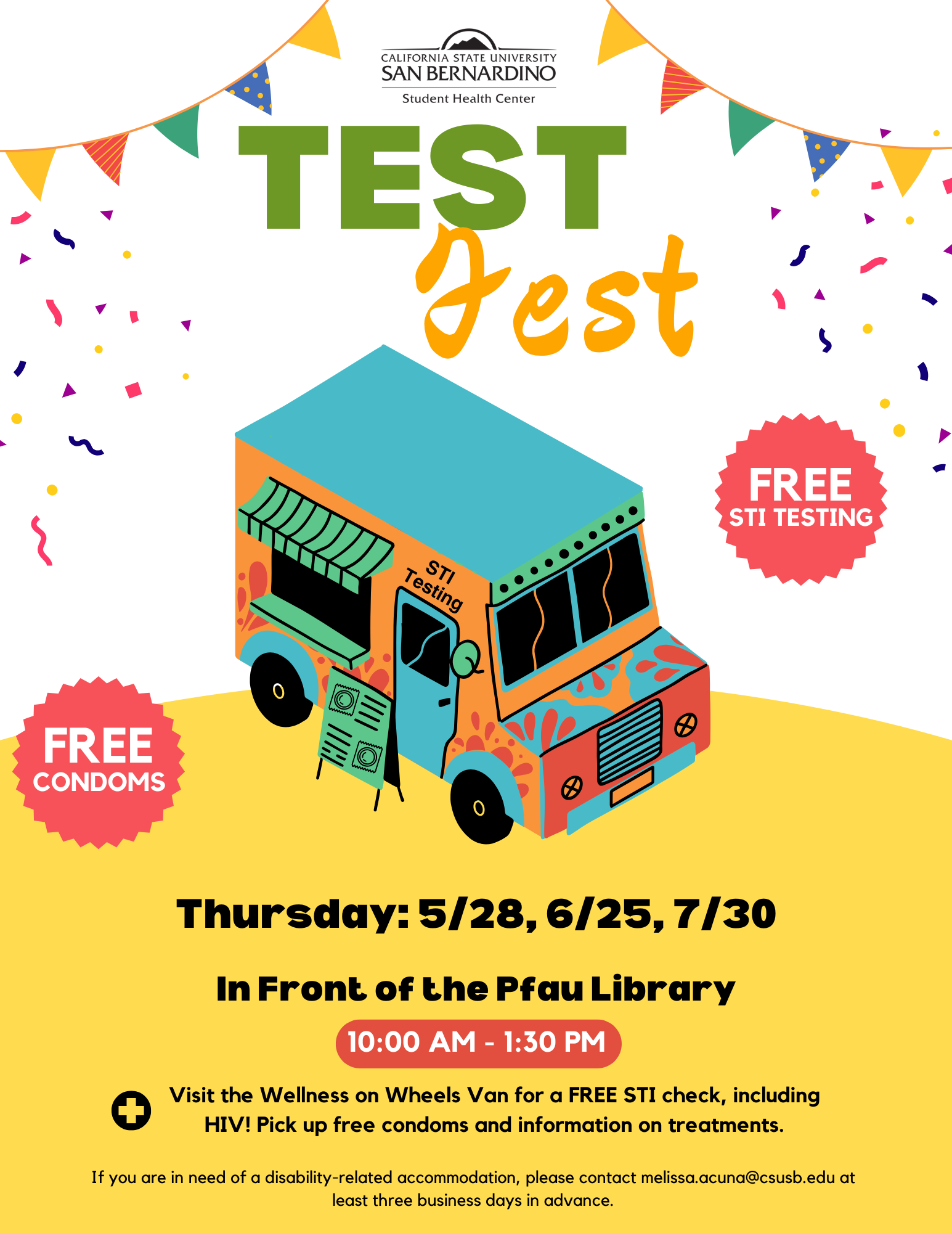 Flyer advertising the event. 