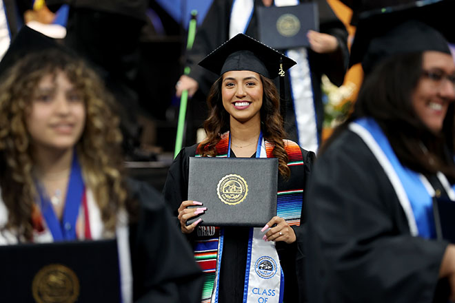 Student at Commencement