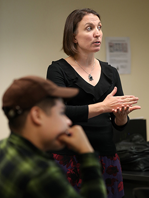 Kate Liszka, CSUSB associate professor of history and the Benson and Pamela Harer Fellow in Egyptology.