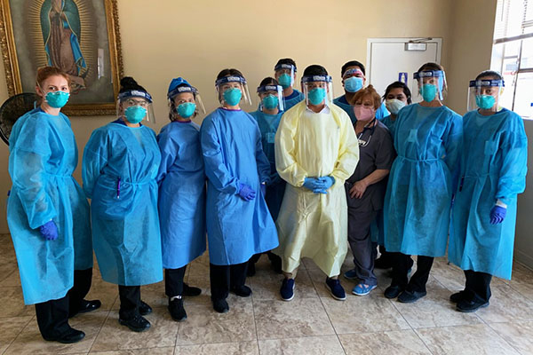 PDC nursing students with U.S. Rep. and physician Raul Ruiz